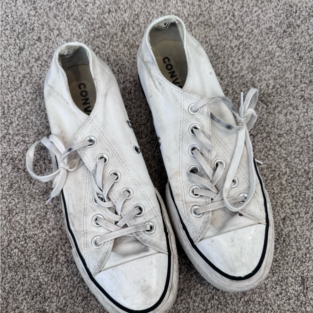 Converse Off-White Canvas Sneakers